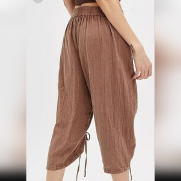 Free People Gianna Ruched Gaucho Pants - S - Picture 2 of 7